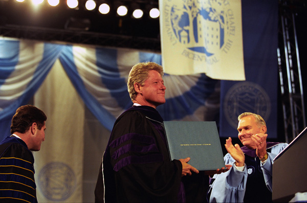 File:Photograph of President William J. Clinton Receiving an Honorary Doctorate of Laws Degree - NARA - 3968946.jpg