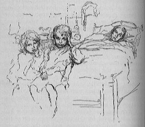 In a Tenement House, Sick Mother and Children. Source Addams: Twenty Years at Hull House (1910), p. 164