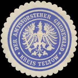 File:Siegelmarke Der Amtsvorsteher Grunewald Kreis Teltow W0391663.jpg