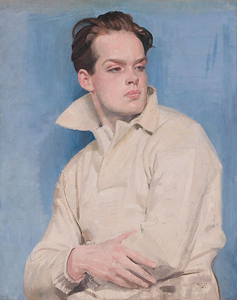 Maurice Lambert, painted by his father, George W. Lambert in 1920.