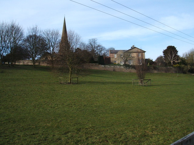 View of Masham Church, from footpath (Ripon Rowel Walk) - geograph.org.uk - 1221831
