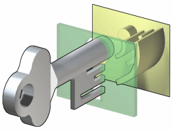 Warded lock mechanisms are rarely used for mortise locks, owing to the physical depth required