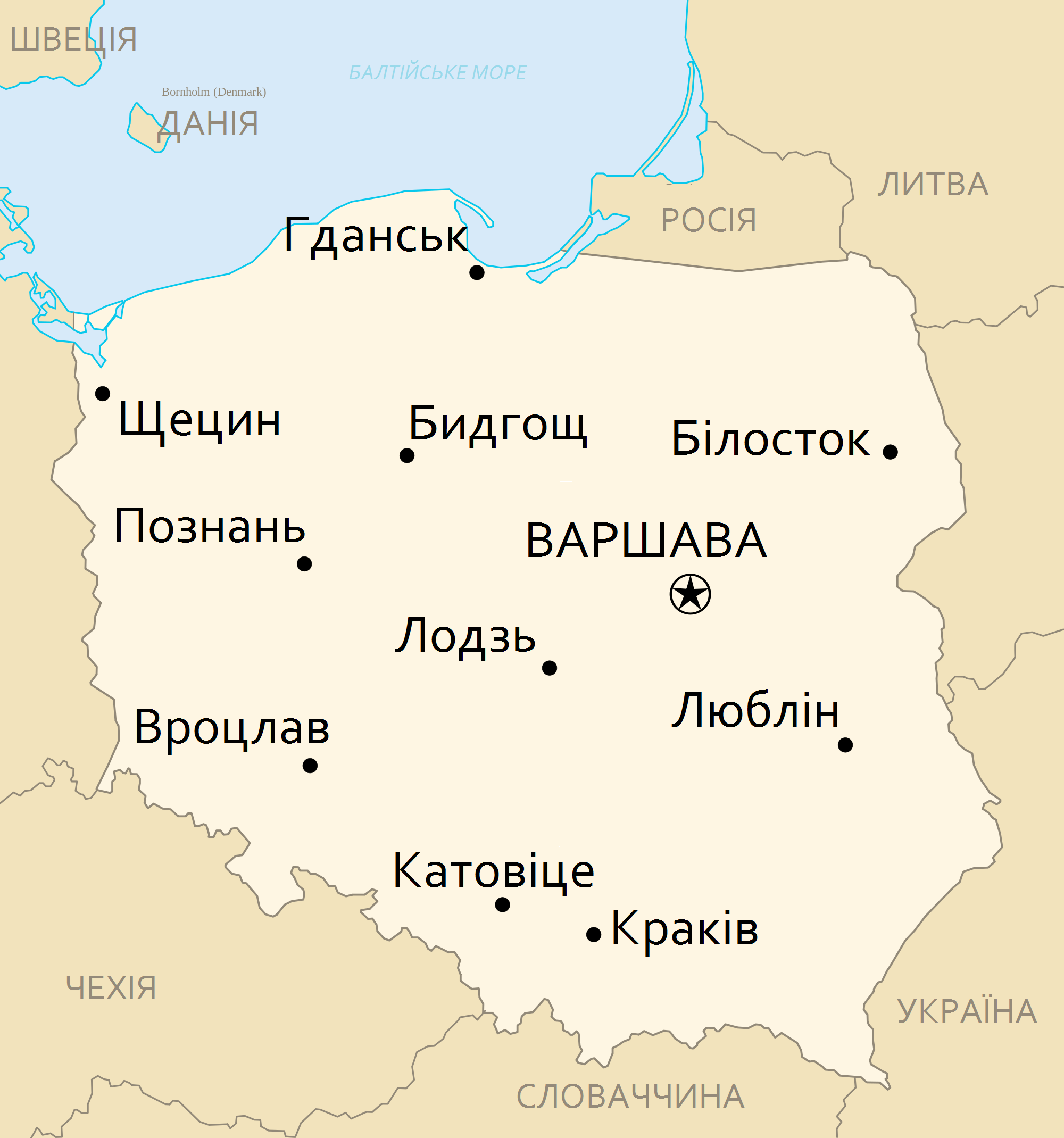 Люблин карта мира