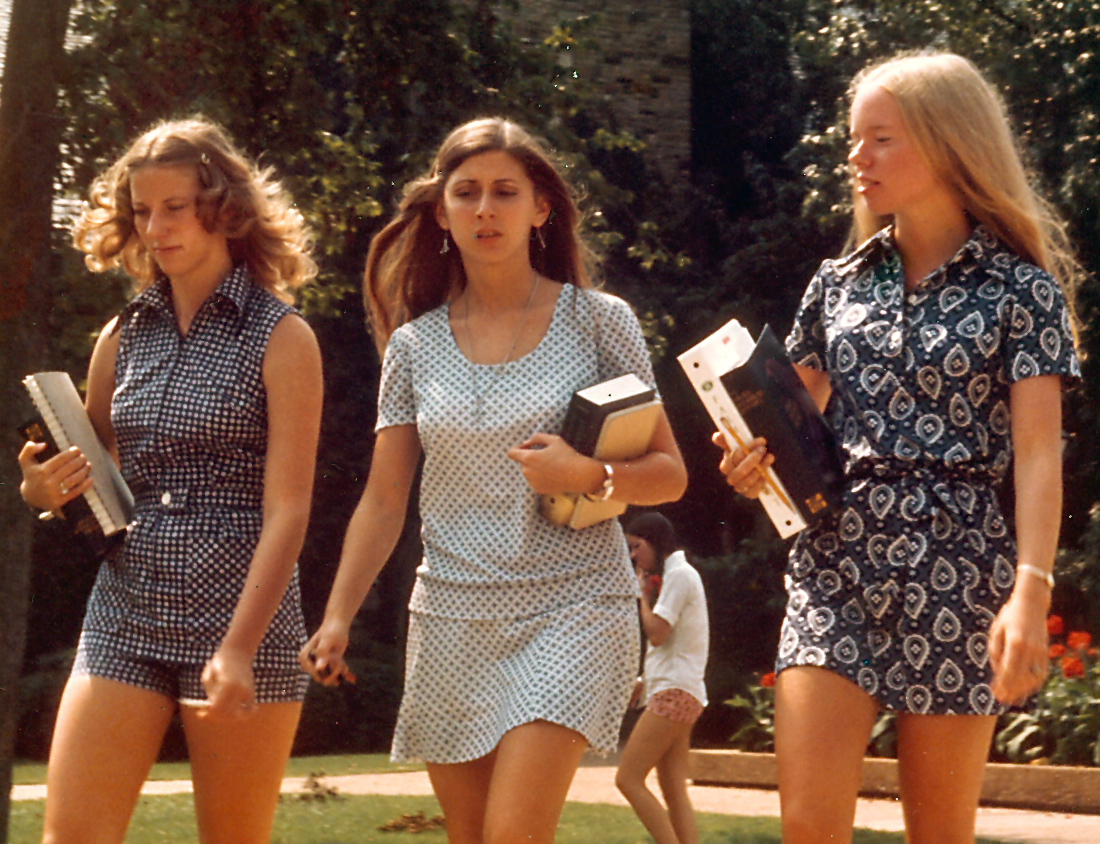 A group of college women in the United States, 1973.