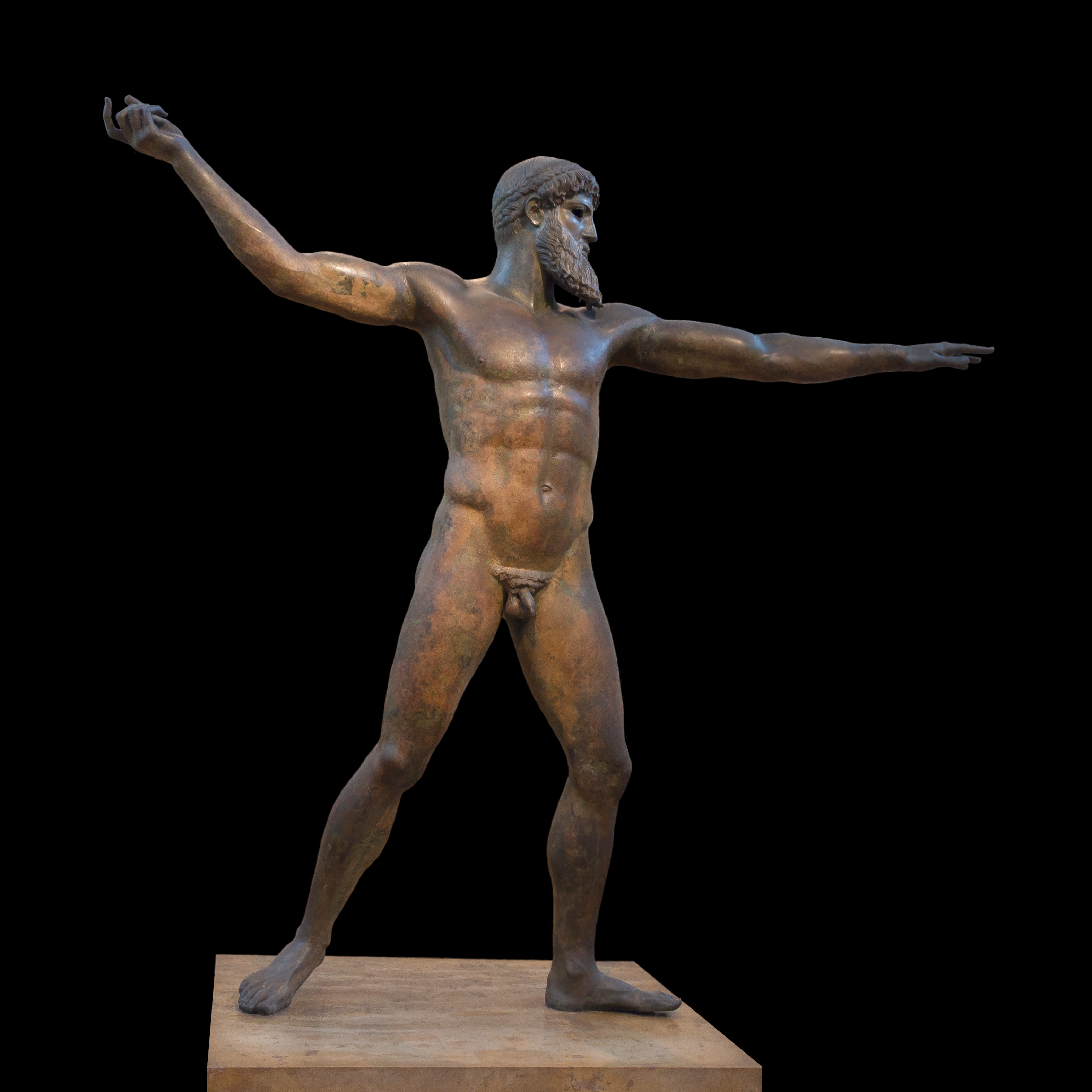 Archivo:Bronze Zeus or Poseidon NAMA X 15161 Athens Greece.jpg - Wikipedia,  la enciclopedia libre