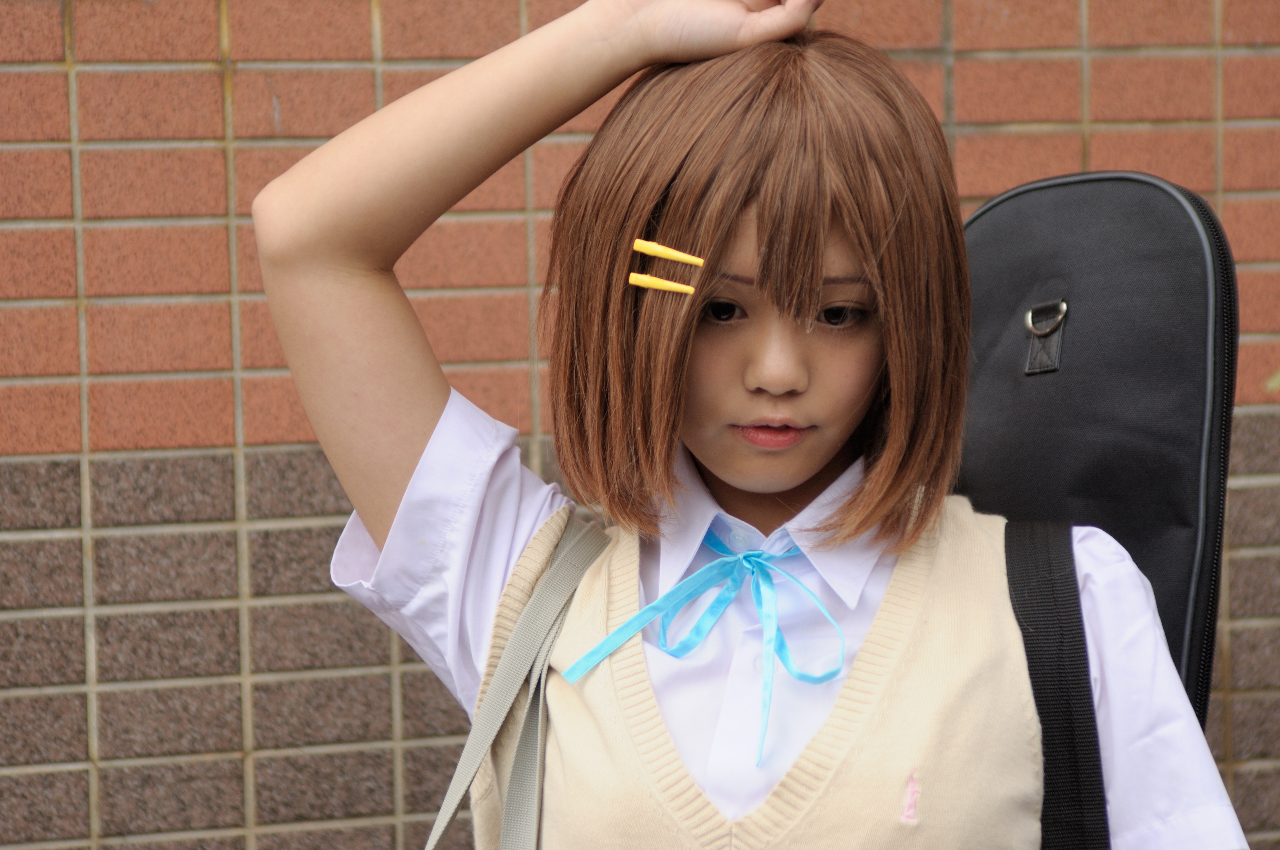 Portrait of yui hirasawa cosplay from k-on!