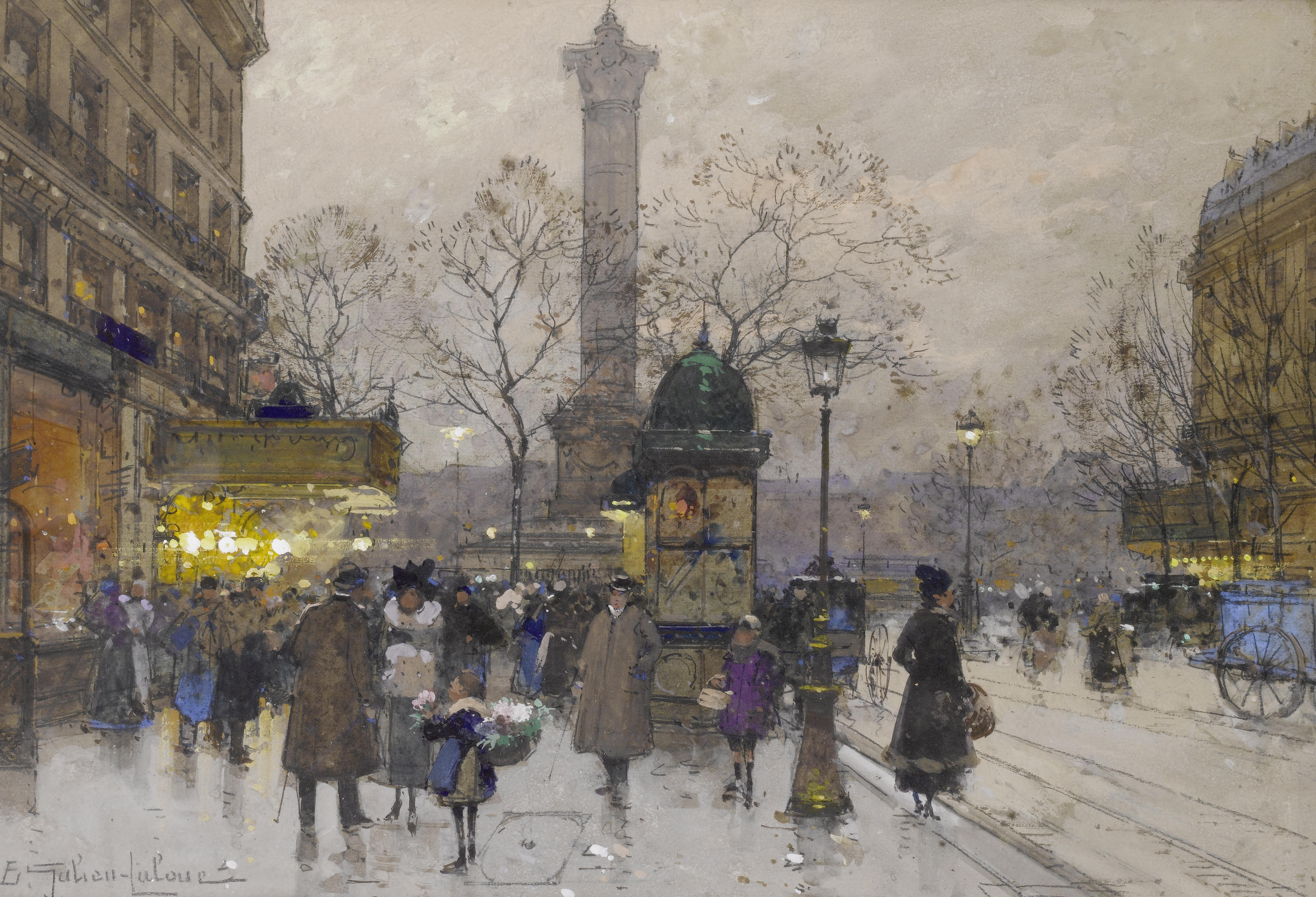 File:Eugène Galien-Laloue La Bastille.jpg - Wikimedia Commons