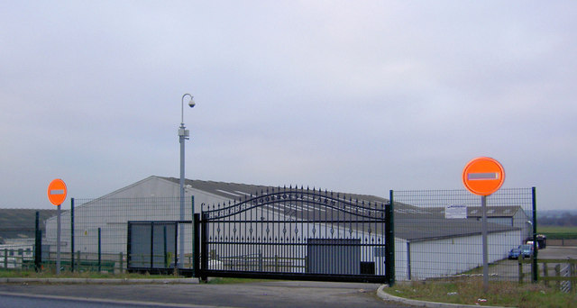 File:Exit gates from Moorhouse Farm Livery - geograph.org.uk - 635955.jpg