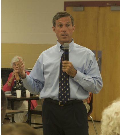 Carney at a campaign event, June 23, 2008