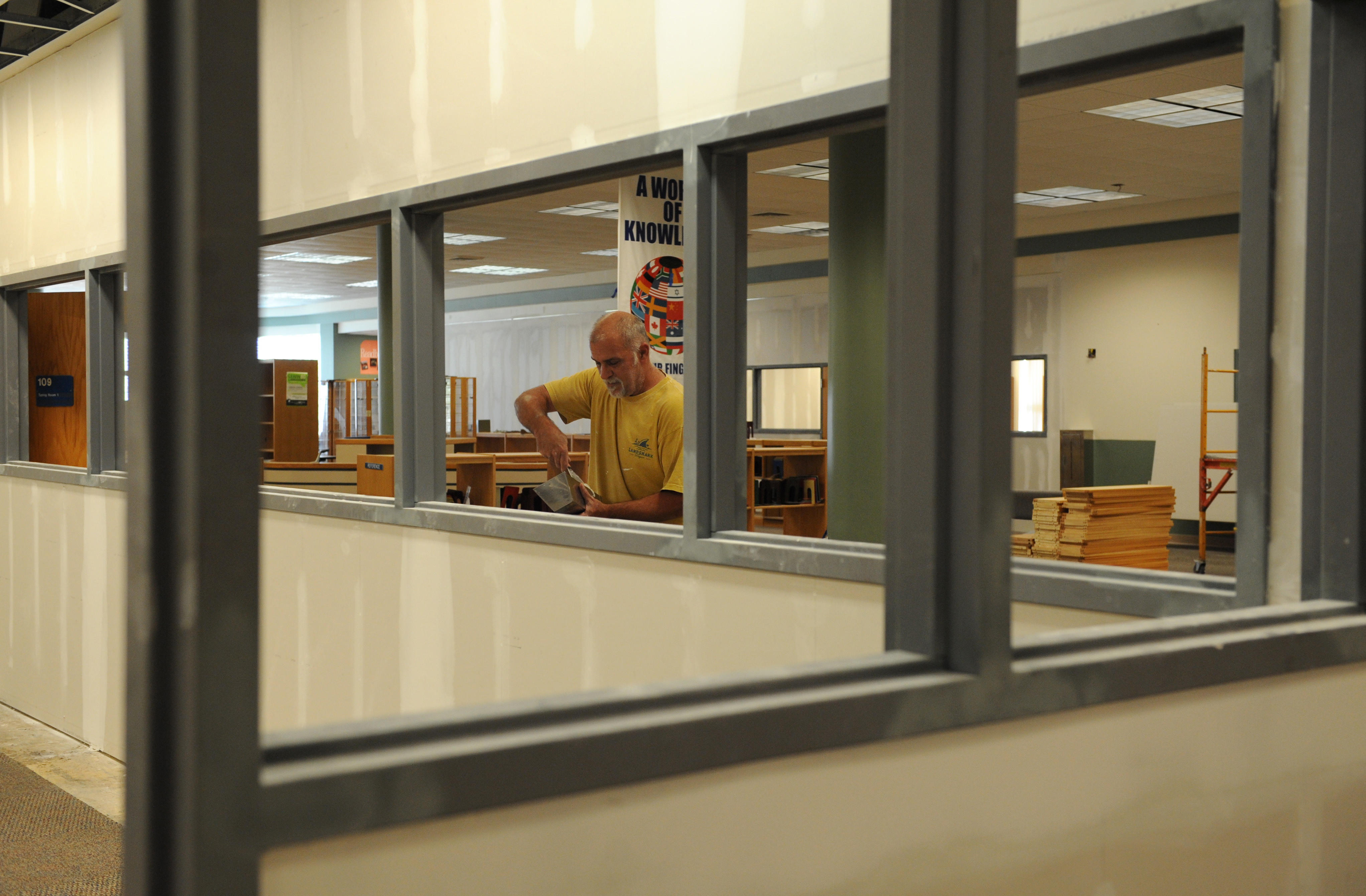 the McBride Commons Oct. 24, 2016, on Keesler Air Force Base, Miss. The renovation project will transition the former base library into a common area housing