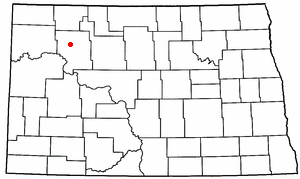 Location of Ross, North Dakota