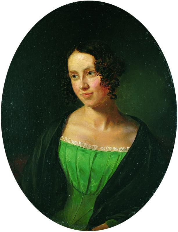 Regine Olsen, schilderij door [[Emilius Ditlev Bærentzen