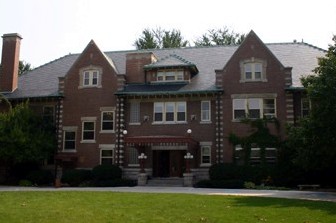 The Joseph Bettendorf Mansion which now houses the upper school. Under the mansion is a tunnel which serves as a tornado and fallout shelter. Rvmt mansion.jpg