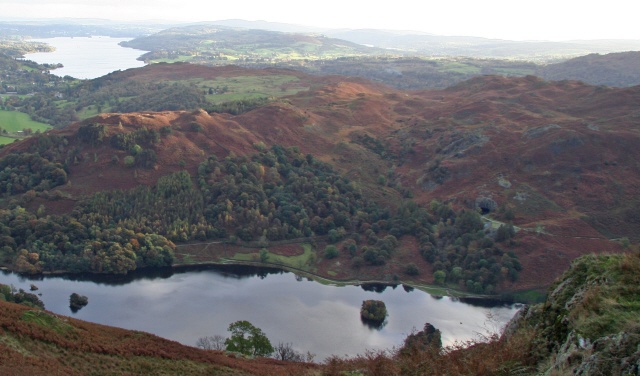 File:Rydal Cave and Loughrigg Fell From Nab Scar - geograph.org.uk - 70597.jpg