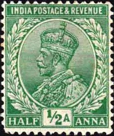 File:Stamp of India - 1911 - Colnect 981399 - 1 - King George V wearing Imperial Crown of India.jpeg