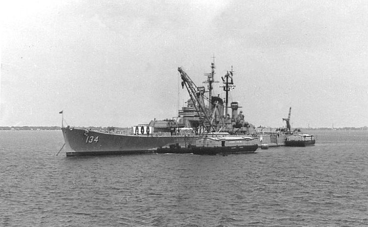 File:USS Des Moines (CA-134) at anchor off Newport News, Virginia (USA), in 1957.png