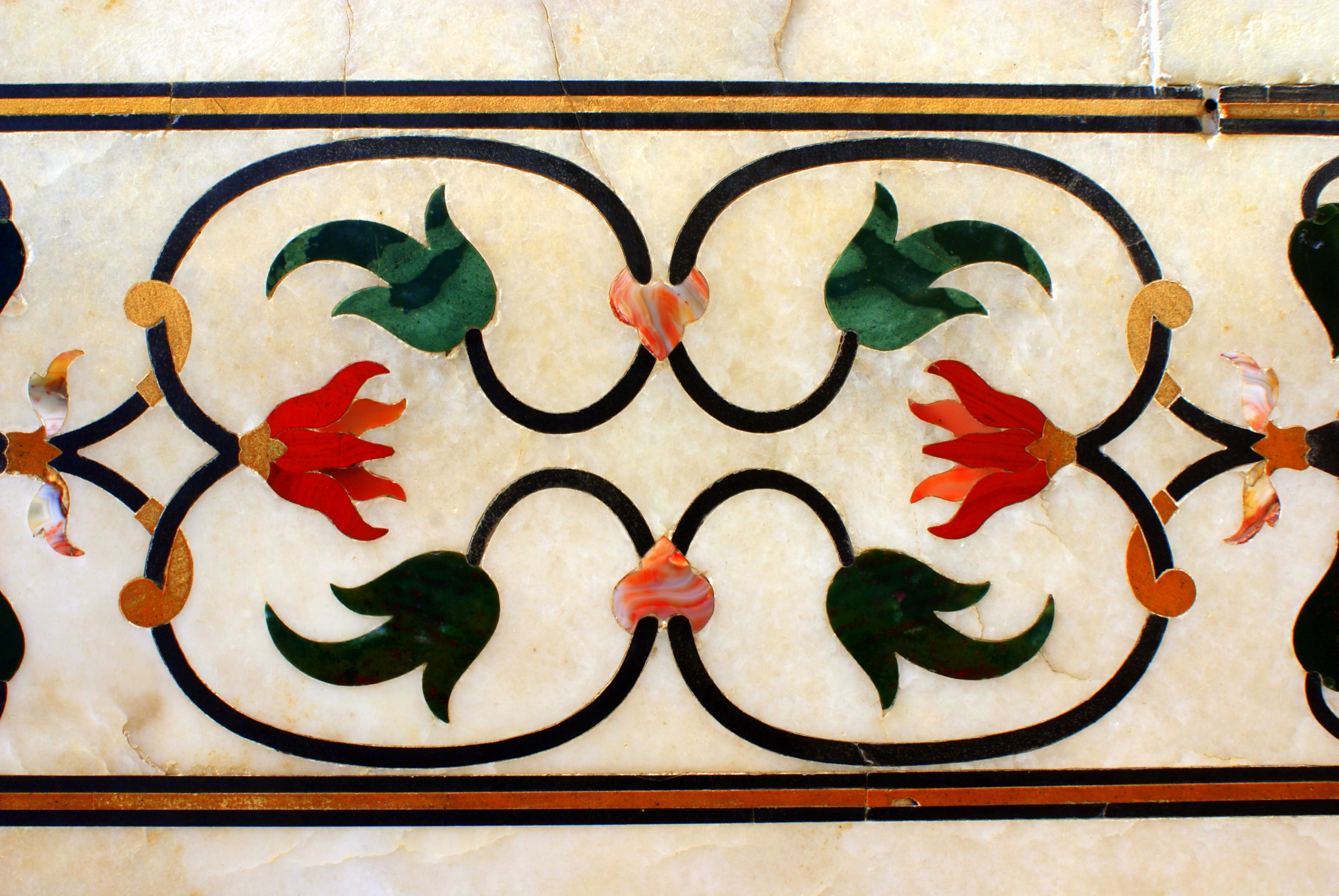 taj mahal inlays