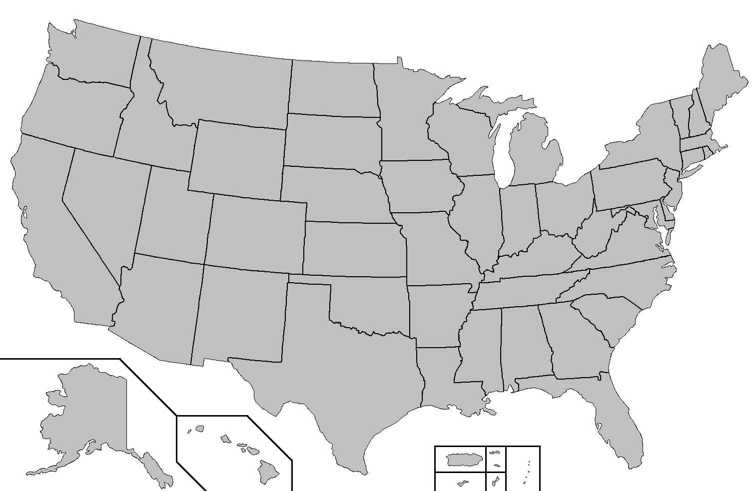 File Blank Map Of The United States PNG