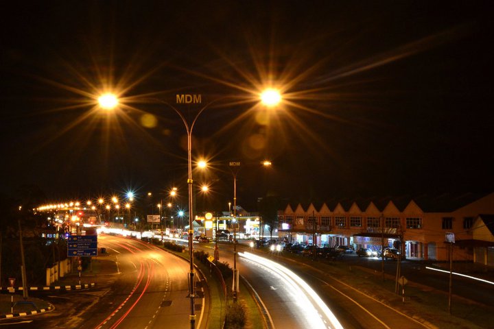 Bukit Payong at night Highway through Bukit Payong (night view).jpg