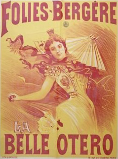 La Bella Otero in an 1894 Folies Bergère poster