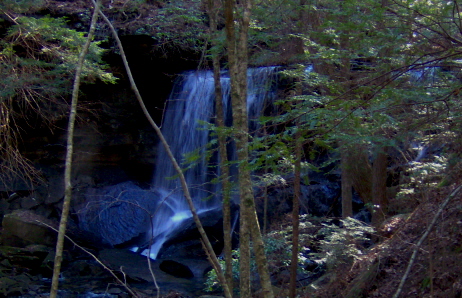 Hiking to the Waterfall in Rocky Fork State Park