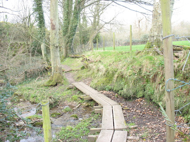 File:A footbridge on the Coed yr Hendy path - geograph.org.uk - 375003.jpg