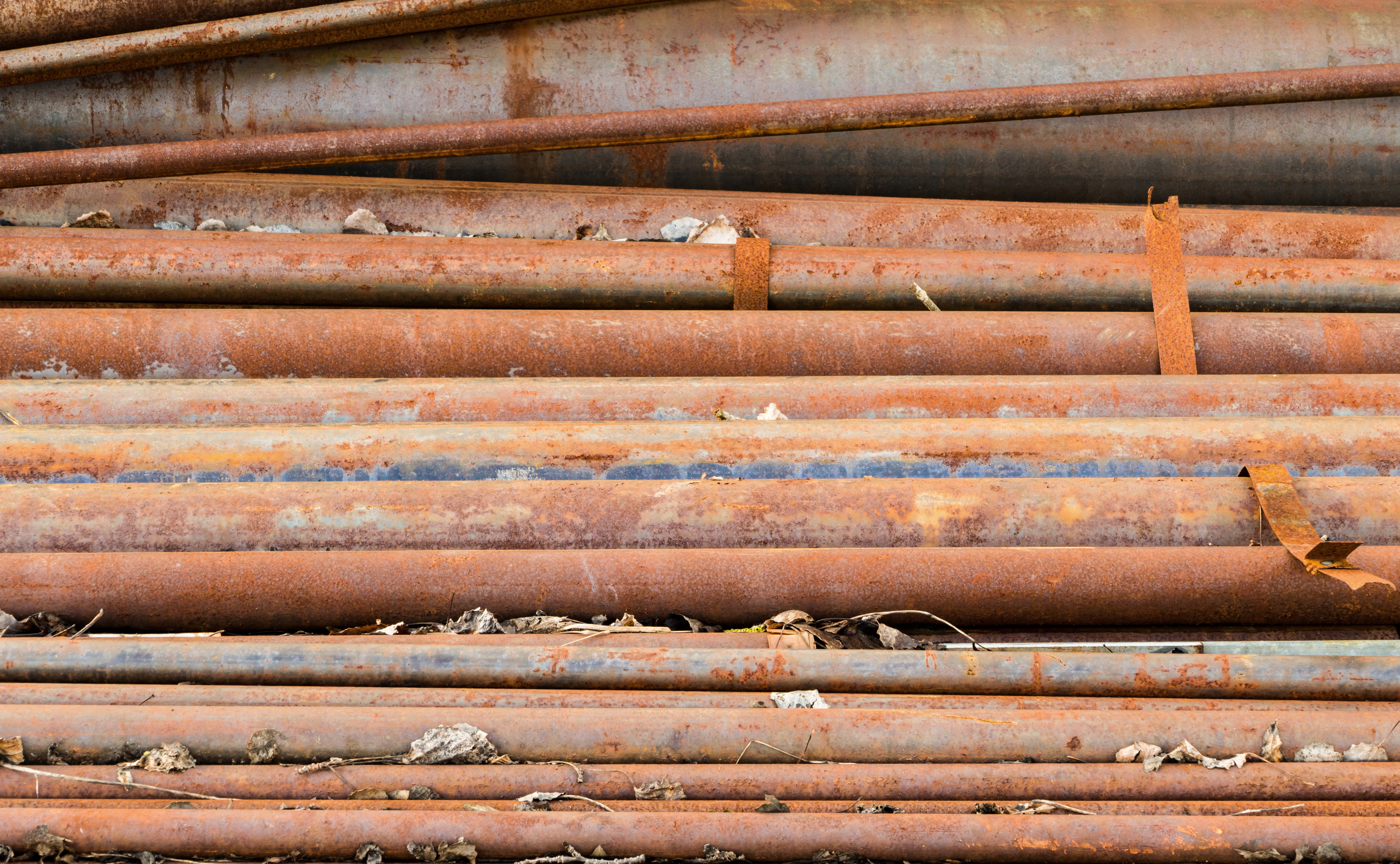 rusty metal pipe texture