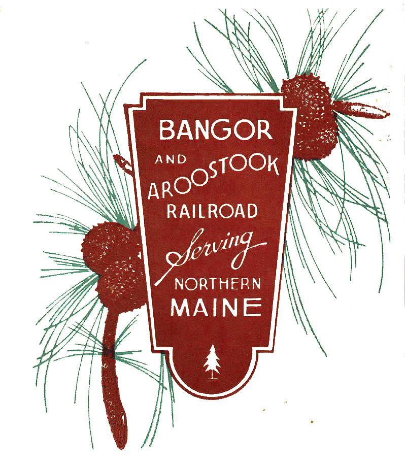 Bangor & Aroostook Railroad  Patch Embroidered RR Train Maine Railway 3"