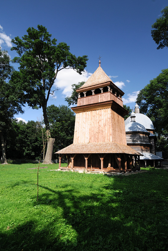 Bell Tower of St Mykolay Church in Kamianka Buzka.jpg