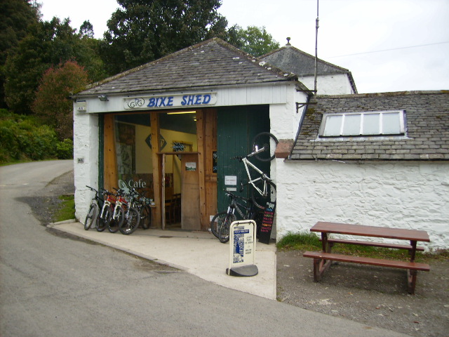 Bike Shed and Cafe - geograph.org.uk - 571113