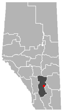 File:Hussar, Alberta Location.png