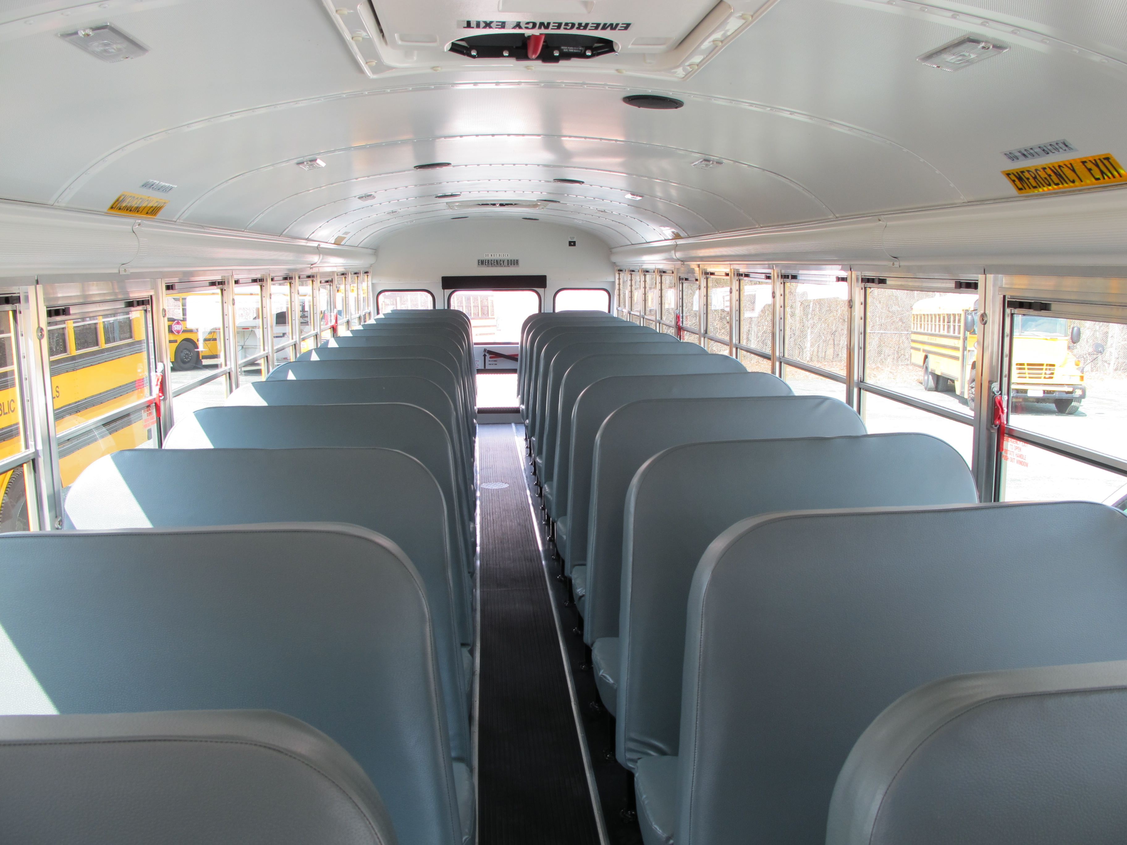 custom school bus interior