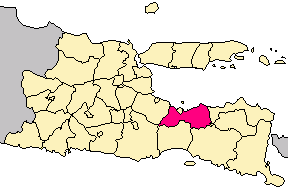 Peta Kabupatén Probolinggo