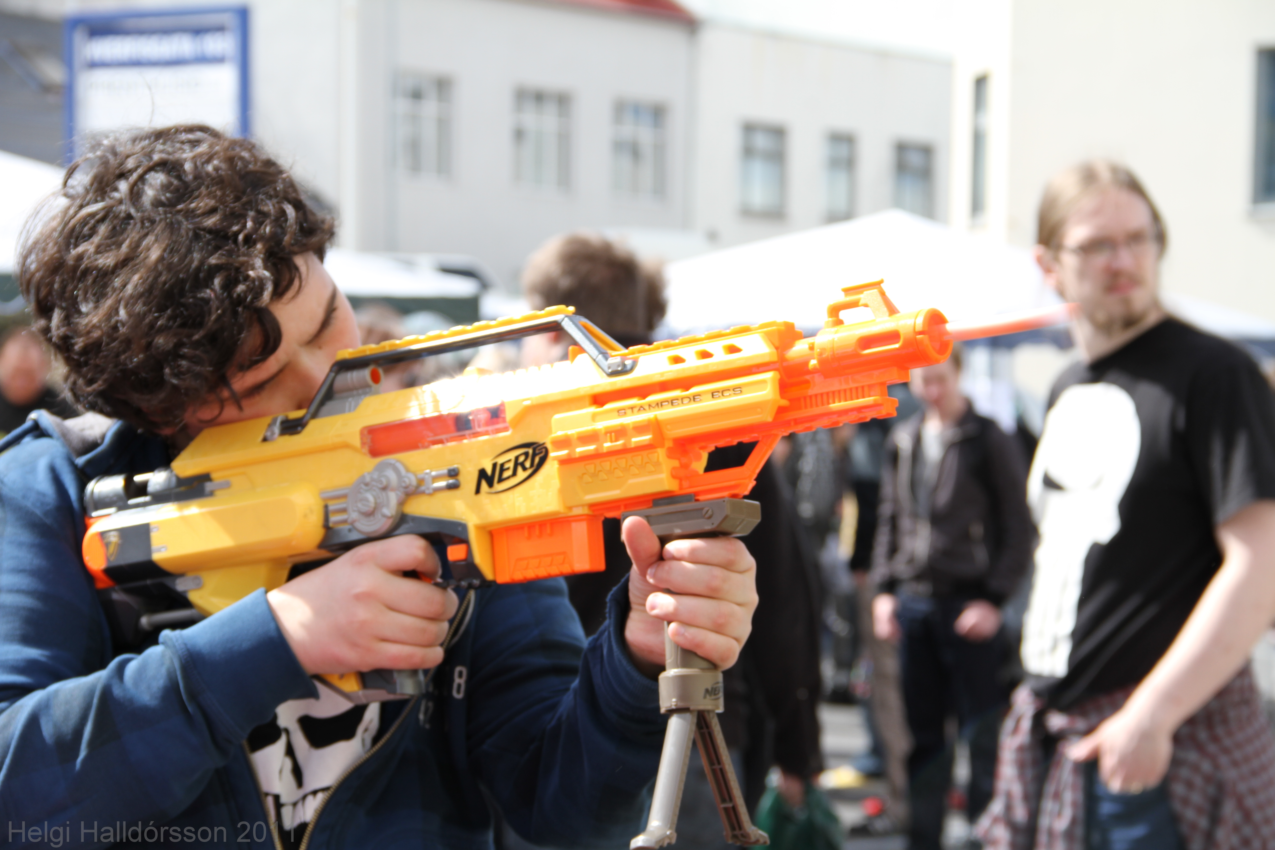 Vintage Nerf N-strike Barricade RV-10 Foam Dart Gun Toy 