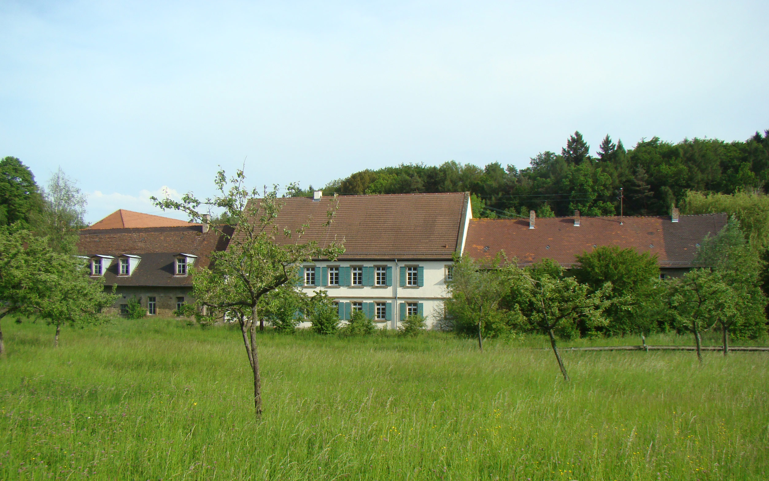 Stifterhof bei Östringen-Odenheim, bauliche Überreste des Klosters Odenheim