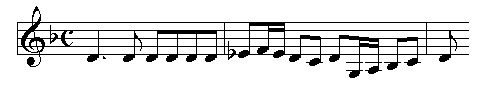 Fugenthema in g-Moll