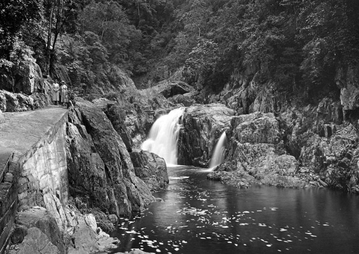 File:Queensland State Archives 1217 Crystal Cascade Freshwater Valley source of Cairnss water supply c 1935.png