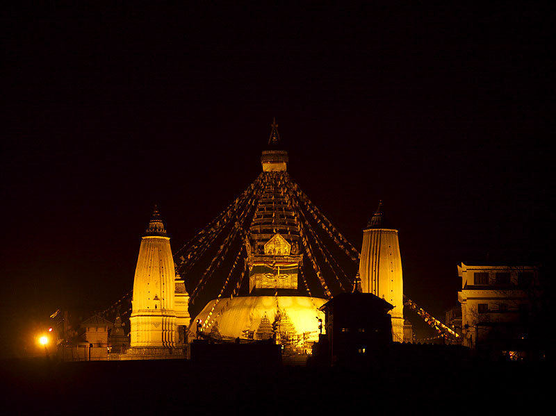 Swayambunath SwayambhunathAtNight