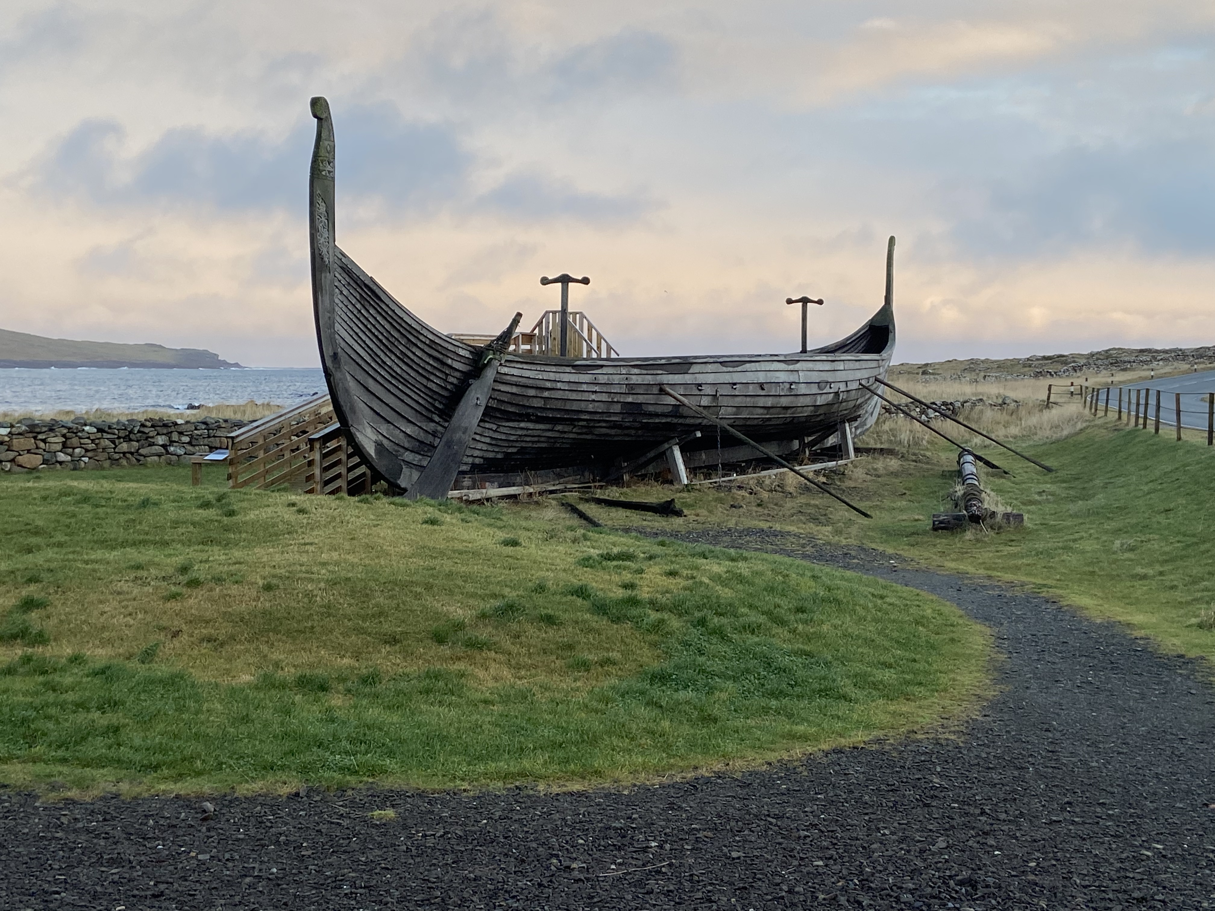 Viking ship replica.