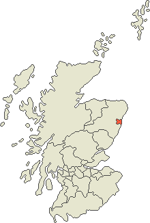 Aberdeen sur la carte