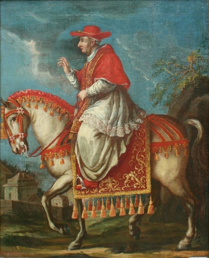 ''Retrato ecuestre de Benedicto XIII'', pintura de [[Agostino Masucci
