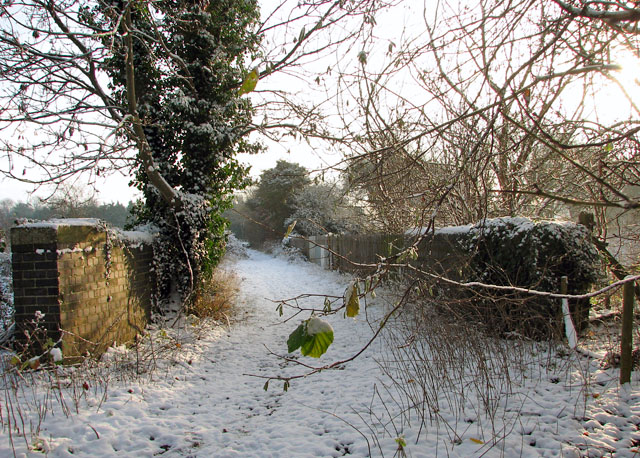 File:Bridge over the railway line - geograph.org.uk - 1625767.jpg