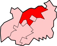 Kart over Tewkesbury