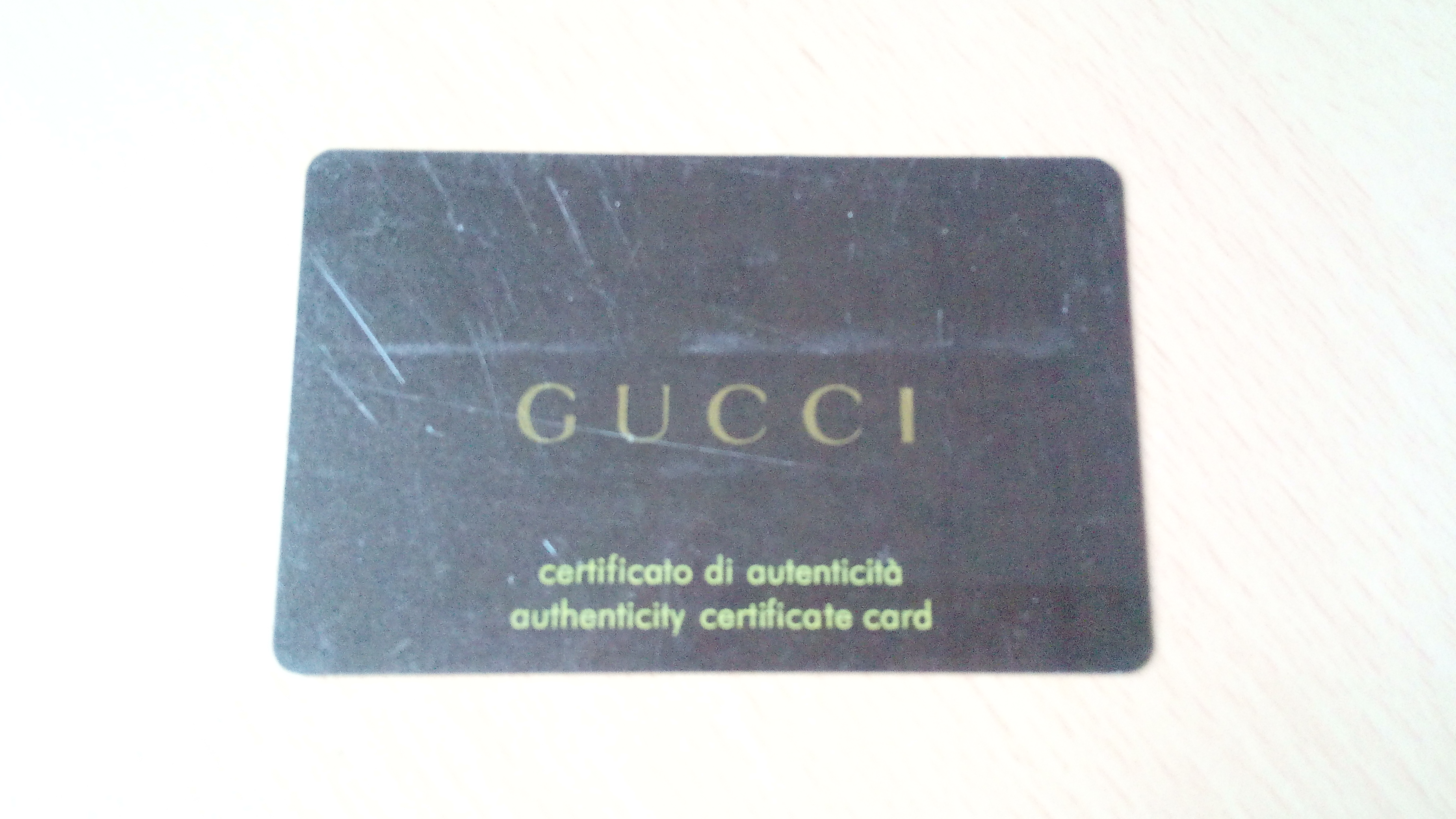 Authenticity Card 