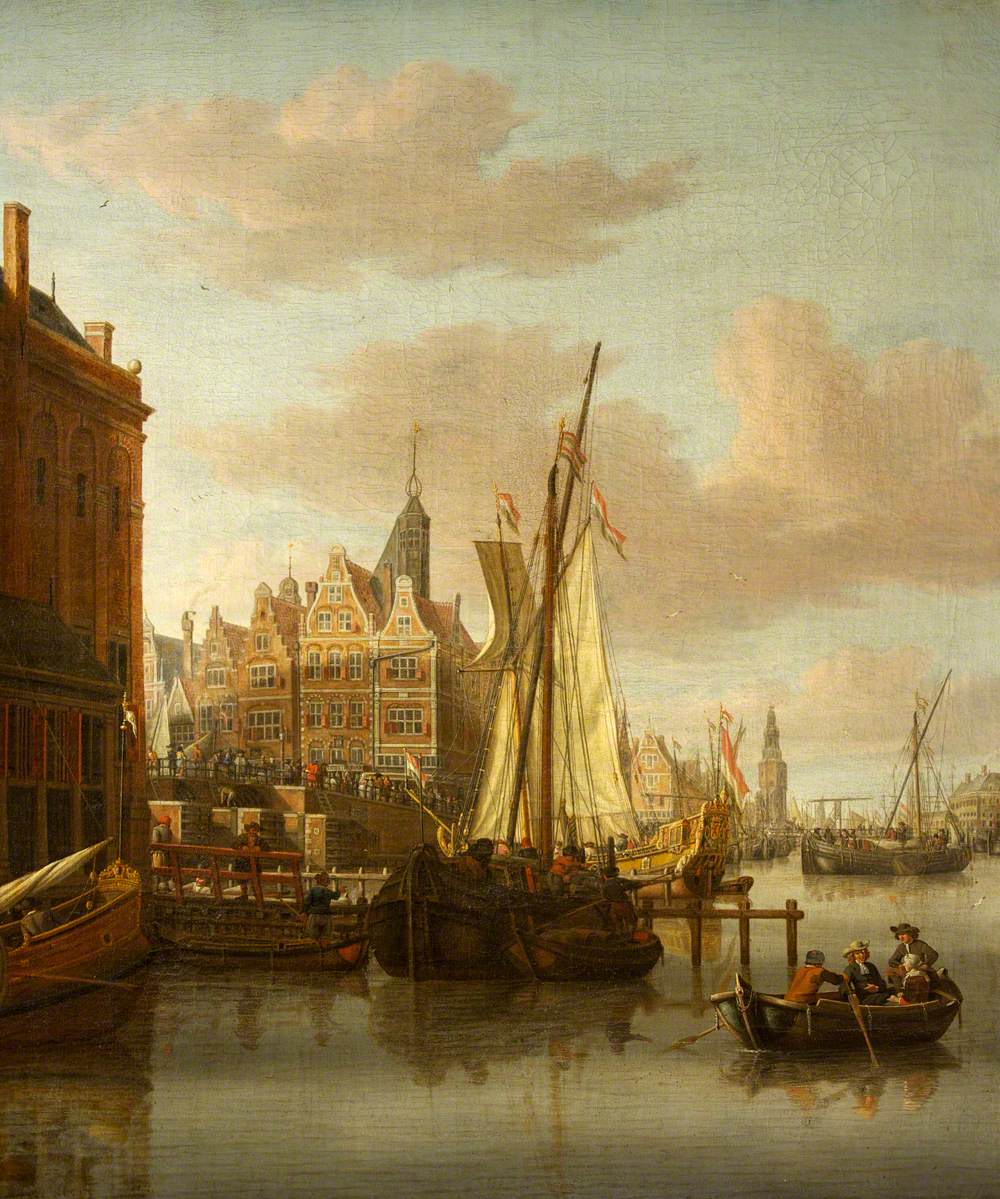 File:Jacobus Storck - A View of Amsterdam, with the Oude Schans