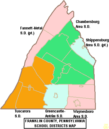 File:Map of Franklin County Pennsylvania School Districts.png