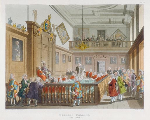 File:Microcosm of London Plate 043 - Heralds' College - Court of Chivalry session.jpg