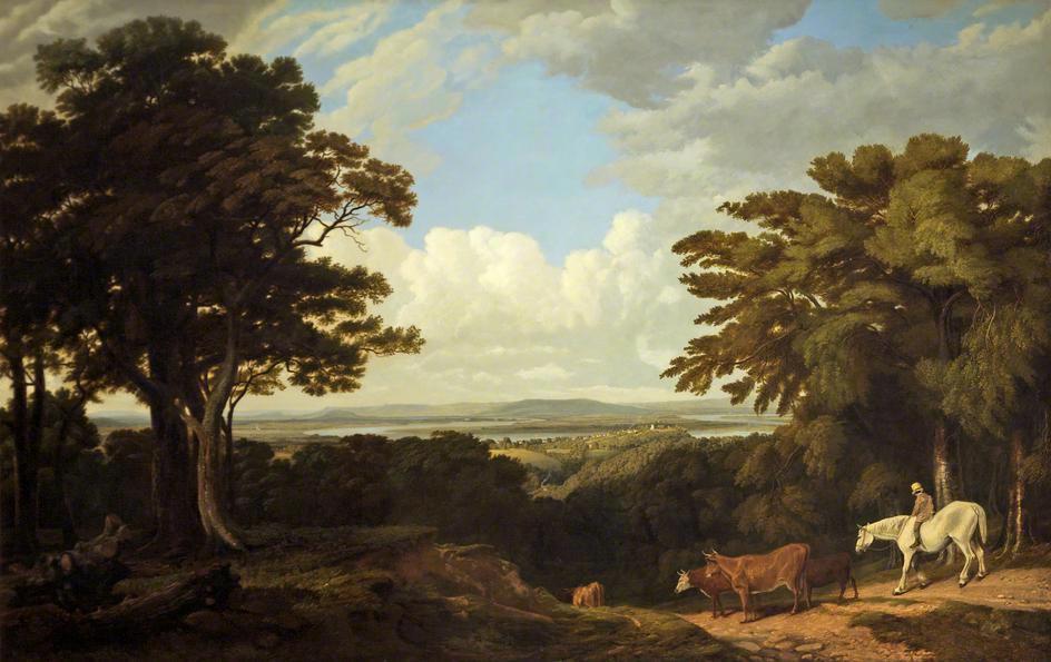 Newnham on Severn_from_Dean_Hill_ _William_Turner_of_Oxford