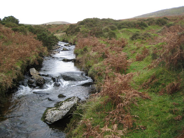 File:River Lyd near Arms Tor - geograph.org.uk - 1027560.jpg