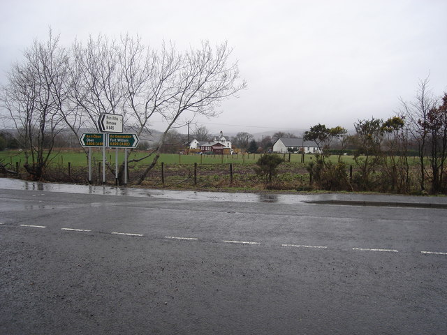 File:Road sign from across the A828 in Barcaldine - geograph.org.uk - 362390.jpg